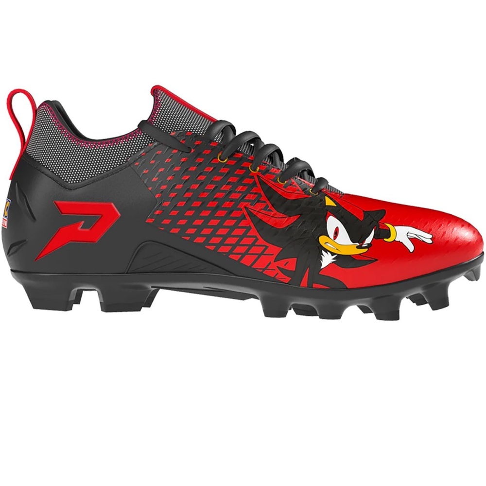 🖤❤️ Phenom Elite Quantum Speed Shadow The Hedgehog Football Cleats ❤️🖤